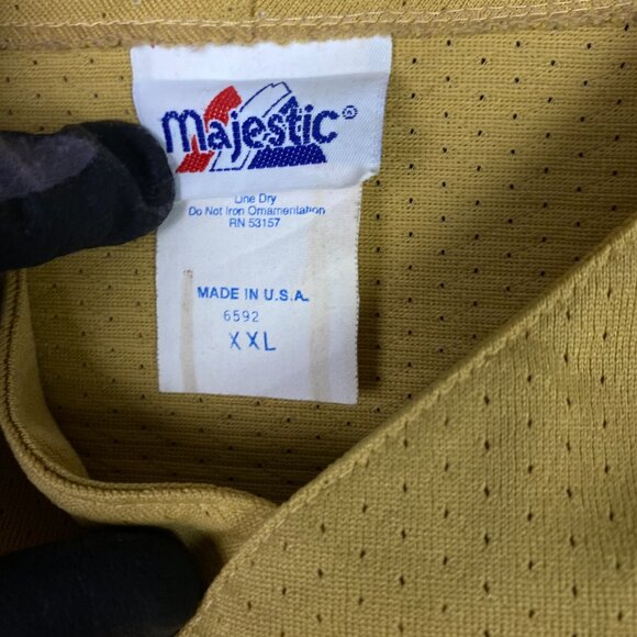 Vintage Boston Red Sox Jersey Men's XXL Gold Majestic Made in USA Alternate - Picture 9 of 13